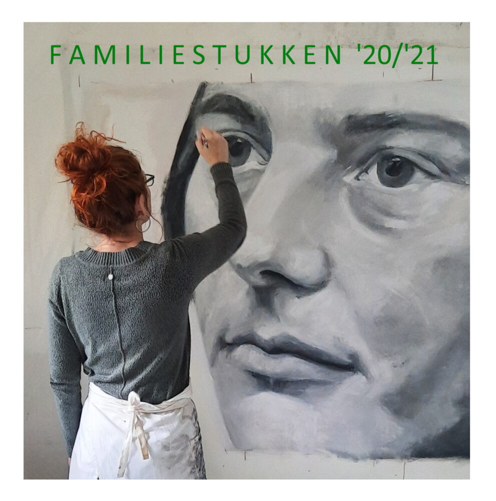 Familiestukken | Mijn oma | 210x220cm | acrylverf-op-doek | 2021